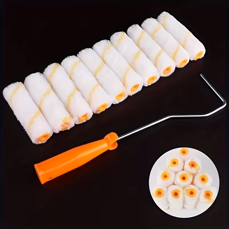 Paint Roller Set with Extension Handle – 11 pcs (4 inch)